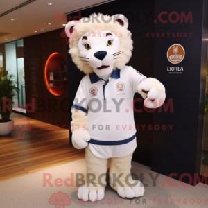 Mascot character of a White...