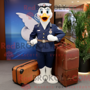 Maskotkarakter af en Navy...