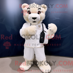 Mascot character of a White...