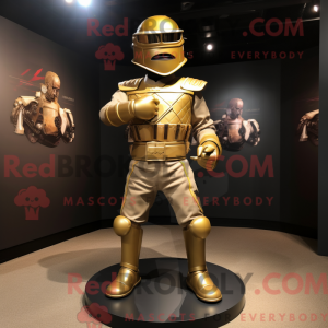 Mascot character of a Gold...