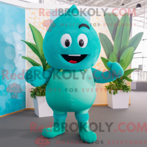 Mascot character of a Cyan...