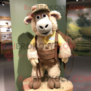 Maskottchen eines braunen...