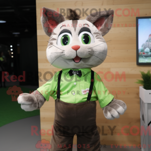 Mascota de un gato verde...