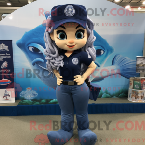 Mascot character of a Navy...
