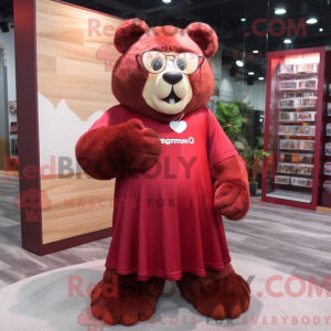 Personaje mascota de un oso...