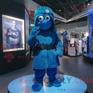 Maskotkarakter af en Blue...