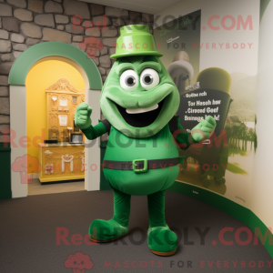 Mascot character of a Green...
