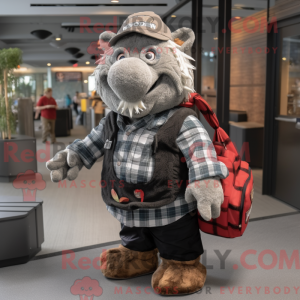 Mascottefiguur van een Grey...