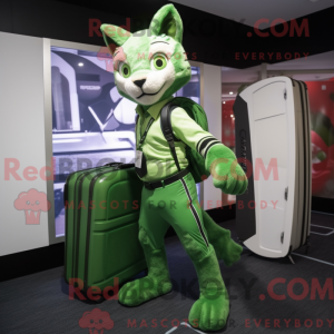 Mascot character of a Green...