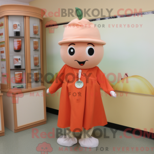 Mascot character of a Peach...