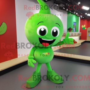 Mascot character of a Green...