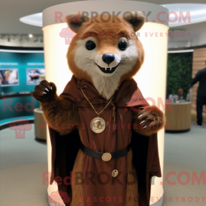 Mascottefiguur van een...