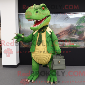 Mascot character of a Green...