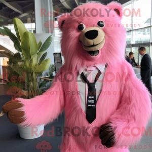 Personaje mascota de un oso...