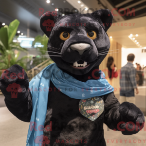 Maskottchen eines schwarzen...