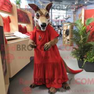 Mascot character of a Red...