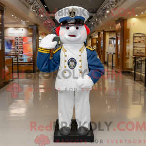 Mascot character of a White...