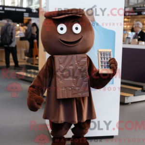 Mascot character of a Brown...