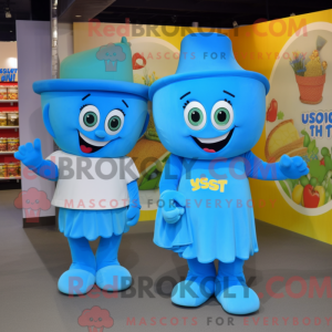 Postava maskota Sky Blue...