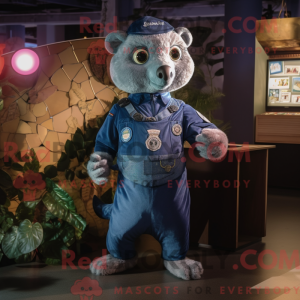 Maskot karakter af en Navy...
