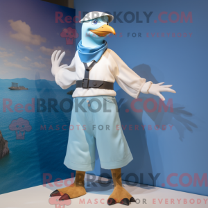 Mascot character of a Cyan...