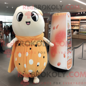 Mascot character of a Peach...