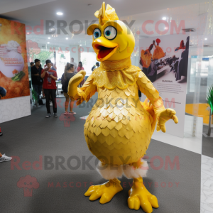 Gold Chicken mascotte...