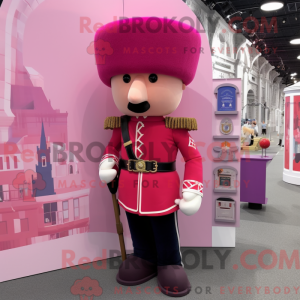 Mascot character of a Pink...