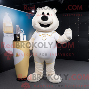Mascot character of a White...
