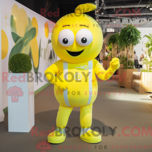Maskotfigur af en Lemon...