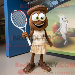 Mascot character of a Brown...