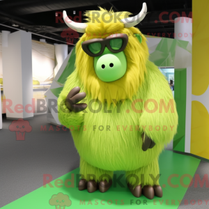Personaje mascota de un yak...