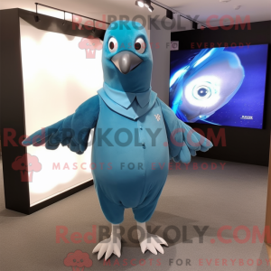 Mascot character of a Cyan...