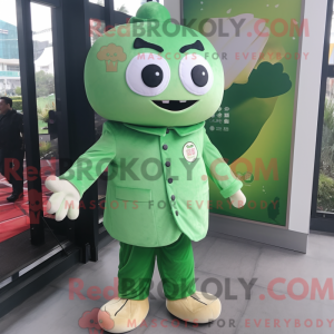 Mascot character of a Green...