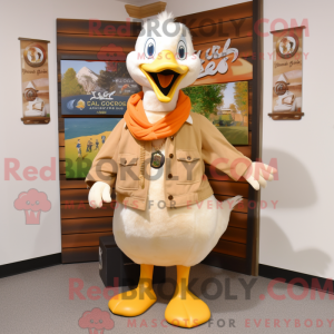 Personnage mascotte d Oies...
