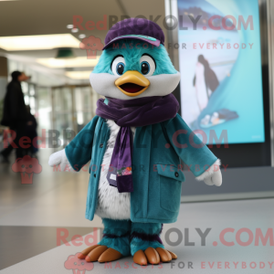 Postava maskota Teal Plum...