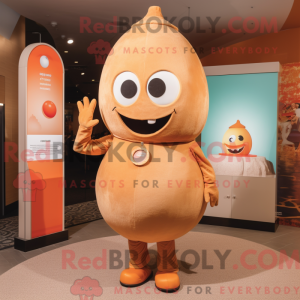 Mascot character of a Tan...