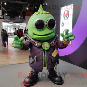 Mascot character of a Green...