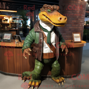 Mascottefiguur van een...