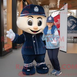 Mascot character of a Navy...