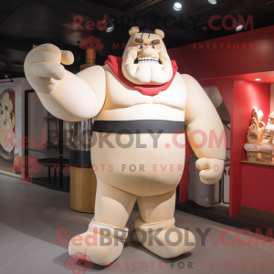 Mascot character of a Cream...