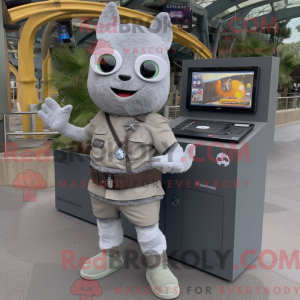 Mascot character of a Gray...