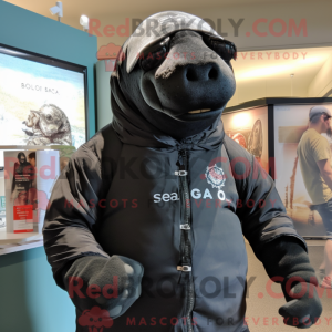 Mascot character of a Black...