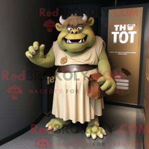 Mascot karakter van een Tan...