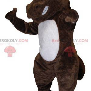 Brown and white horse mascot looking nasty - Redbrokoly.com