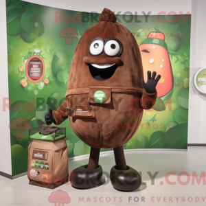 Mascot character of a Brown...