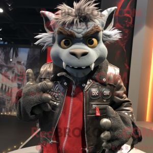 Mascot character of a Gray...