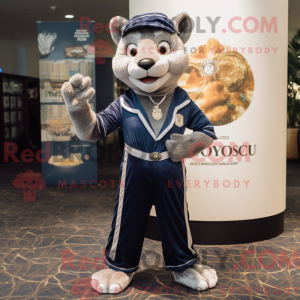 Mascot character of a Navy...