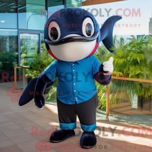 Mascot character of a Navy...