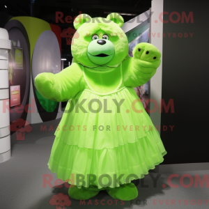 Postava maskota Lime Green...
